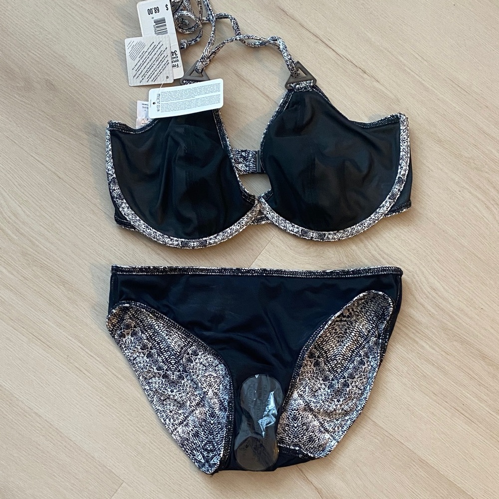 Freya Viper Snake-Print Underwire Bikini Set NWT - Picture 4 of 6